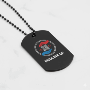 Dog Tag Medical ID Necklace - Image 3