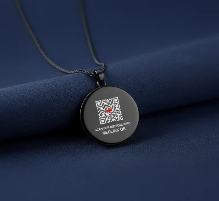 Classic Medical ID Necklace Sterling Silver - Image 2